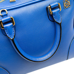 ロエベ アナグラム アマソナ75 ハンドバッグ ショルダーバッグ 2WAY ブルー レザー レディース LOEWE 【中古】