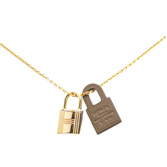 エルメス オーケリーPM カデナ モチーフ ネックレス ピンクゴールド メッキ ヴォースイフト レディース HERMES 【中古】