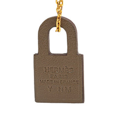 エルメス オーケリーPM カデナ モチーフ ネックレス ピンクゴールド メッキ ヴォースイフト レディース HERMES 【中古】