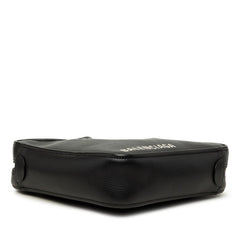 バレンシアガ トライアングルダッフル ハンドバッグ ショルダーバッグ 2WAY 531048 ブラック レザー レディース BALENCIAGA 中古