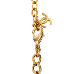 シャネル ココマーク ネックレス ゴールド ブラック メッキ エナメル レディース CHANEL 中古