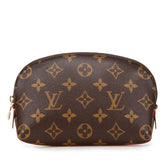 ルイ ヴィトン モノグラム ポシェット コスメティック ポーチ M47515 ブラウン PVC レザー レディース LOUIS VUITTON 【中古】
