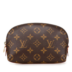 ルイ ヴィトン モノグラム ポシェット コスメティック ポーチ M47515 ブラウン PVC レザー レディース LOUIS VUITTON 【中古】