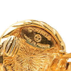 シャネル ココマーク ラウンド イヤリング ゴールド メッキ レディース CHANEL 【中古】