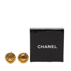 シャネル ココマーク ラウンド イヤリング ゴールド メッキ レディース CHANEL 【中古】