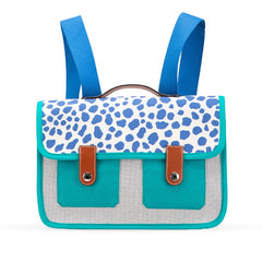 エルメス カルターブル ジャングル リュック バックパック ブルー ブラウン グリーン トワルアッシュ レザー レディース HERMES 【中古】