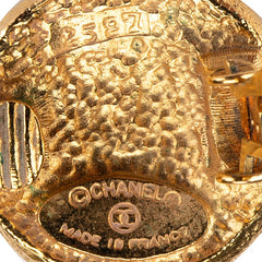 シャネル ココマーク ラウンド イヤリング ゴールド メッキ レディース CHANEL 【中古】