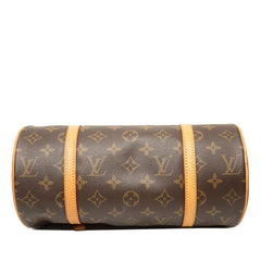 ルイ ヴィトン モノグラム パピヨン26 ハンドバッグ M51386 ブラウン PVC レザー レディース LOUIS VUITTON 【中古】