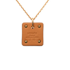 エルメス アスドゥクールPM ネックレス ゴールド マルチカラー メッキ ヴォースイフト レディース HERMES 【中古】