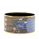 エルメス エマイユTGM 七宝焼き バングル ゴールド マルチカラー メッキ レディース HERMES 【中古】