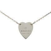 グッチ ハート モチーフ ネックレス SV925 シルバー レディース GUCCI 中古