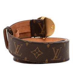 ルイ ヴィトン モノグラム サンチュール T&B ベルト サイズ:80/32 M6975W ブラウン PVC レザー レディース LOUIS VUITTON 【中古】