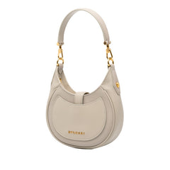 ブルガリ セルペンティ エリプス ハンドバッグ チェーン ショルダーバッグ 2WAY グレージュ レザー レディース BVLGARI 中古