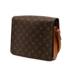 ルイ ヴィトン モノグラム カルトシエールGM 斜め掛け ショルダーバッグ M51252 ブラウン PVC レザー レディース LOUIS VUITTON 【中古】