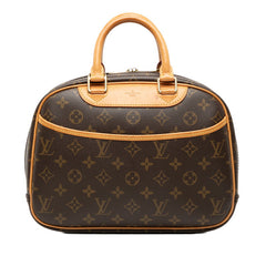 ルイ ヴィトン モノグラム トゥルーヴィル ハンドバッグ M42228 ブラウン PVC レザー レディース LOUIS VUITTON 【中古】