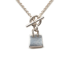 エルメス アミュレット バーキン ペンダント ネックレス SV925 シルバー レディース HERMES 【中古】