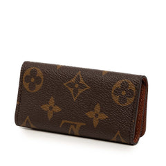 ルイ ヴィトン モノグラム ミュルティクレ4 4連 キーケース M62631 ブラウン PVC レザー レディース LOUIS VUITTON 【中古】