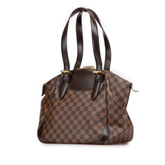 ルイ ヴィトン ダミエ ヴェローナMM ハンドバッグ ショルダーバッグ N41118 ブラウン PVC レザー レディース LOUIS VUITTON 【中古】