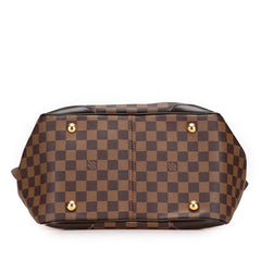 ルイ ヴィトン ダミエ ヴェローナMM ハンドバッグ ショルダーバッグ N41118 ブラウン PVC レザー レディース LOUIS VUITTON 【中古】