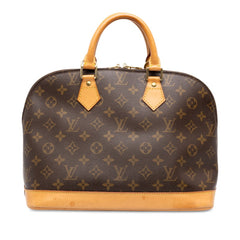 ルイ ヴィトン モノグラム アルマPM ハンドバッグ M51130 ブラウン PVC レザー レディース LOUIS VUITTON 中古