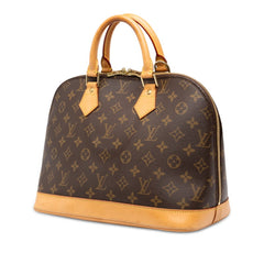 ルイ ヴィトン モノグラム アルマPM ハンドバッグ M51130 ブラウン PVC レザー レディース LOUIS VUITTON 中古