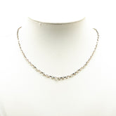 ルイ ヴィトン コリエ ダミエカラーズ チェーンのみ ネックレス M62490 シルバー メタル レディース LOUIS VUITTON 【中古】