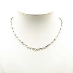 ルイ ヴィトン コリエ ダミエカラーズ チェーンのみ ネックレス M62490 シルバー メタル レディース LOUIS VUITTON 【中古】