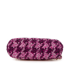 シャネル 2024年 イヤーズギフト チェーン 斜め掛け ミニショルダーバッグ パープル マルチカラー ツイード レディース CHANEL 【中古】