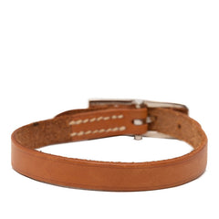 エルメス ケリー アルディオン ブレスレット ブラウン シルバー金具 レザー メタル レディース HERMES 【中古】