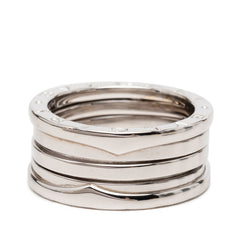 ブルガリ ビーゼロワン リング 指輪 #58 K18WG ホワイトゴールド 750 レディース BVLGARI 【中古】