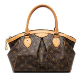 ルイ ヴィトン モノグラム ティヴォリPM ハンドバッグ M40143 ブラウン PVC レザー レディース LOUIS VUITTON 【中古】