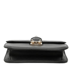 ヴァレンチノ ロックスタッズ 斜め掛け チェーン ショルダーバッグ ブラック レザー レディース Valentino 【中古】