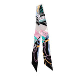 エルメス ツイリー Cliquetis クリケティス スカーフ ブラック ブルー マルチカラー シルク レディース HERMES 【中古】