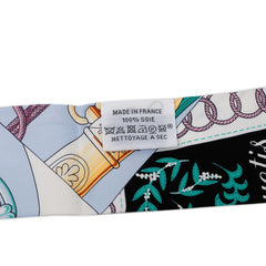 エルメス ツイリー Cliquetis クリケティス スカーフ ブラック ブルー マルチカラー シルク レディース HERMES 【中古】