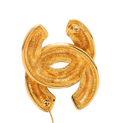 シャネル マトラッセ ココマーク ブローチ ゴールド メッキ レディース CHANEL 【中古】