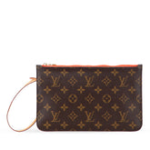 ルイ ヴィトン モノグラム ネヴァーフルMM付属 ポーチ ブラウン PVC レザー レディース LOUIS VUITTON 【中古】