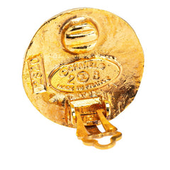 シャネル ココマーク ラウンド イヤリング ゴールド メッキ レディース CHANEL 【中古】