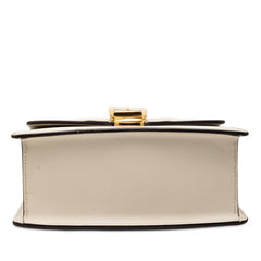 グッチ シルヴィ ミニ ハンドバッグ ショルダーバッグ 2WAY 470270 ホワイト ネイビー レッド レザー レディース GUCCI 【中古】