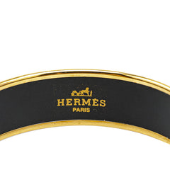 エルメス エマイユGM 七宝焼き ブレスレット ゴールド マルチカラー メッキ レディース HERMES 【中古】