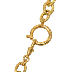 シャネル ココマーク ヴィンテージ ネックレス 28 ゴールド メッキ フェイクパール レディース CHANEL 【中古】