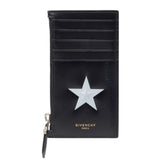 ジバンシー 星 スター モチーフ カードケース コインケース フラグメントケース ブラック ホワイト レザー レディース Givenchy 【中古】