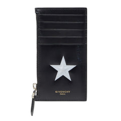 ジバンシー 星 スター モチーフ カードケース コインケース フラグメントケース ブラック ホワイト レザー レディース Givenchy 【中古】
