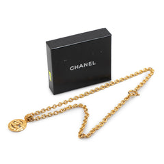 シャネル ヴィンテージ ココマーク ロングネックレス ゴールド メッキ レディース CHANEL 【中古】