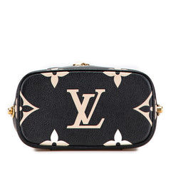 ルイ ヴィトン モノグラム アンプラント ヴァニティPM バニティバッグ ショルダーバッグ 2WAY M45780 ブラック ベージュ PVC レザー レディース LOUIS VUITTON 【中古】