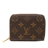 ルイ ヴィトン モノグラム ジッピー コインパース コインケース 小銭入れ M60067 ブラウン PVC レザー レディース LOUIS VUITTON 中古