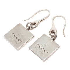 グッチ フックピアス スクエア SV925 シルバー レディース GUCCI 【中古】