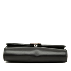 グッチ インターロッキングG 斜め掛け ショルダーバッグ 628521 ブラック レザー レディース GUCCI 【中古】