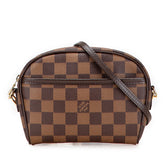 ルイ ヴィトン ダミエ ポシェット イパネマ 斜め掛け ショルダーバッグ N51296 ブラウン PVC レザー レディース LOUIS VUITTON 【中古】