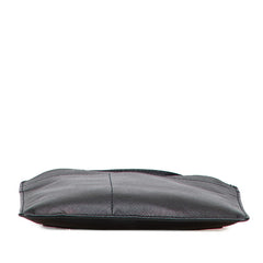 プラダ ロゴ 斜め掛け ショルダーバッグ ブラック サフィアーノ レザー レディース PRADA 【中古】