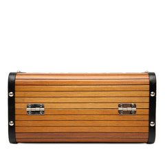 シャネル ココマーク ハンドバッグ バニティバッグ ブラウン ブラック ウッド レザー レディース CHANEL 【中古】